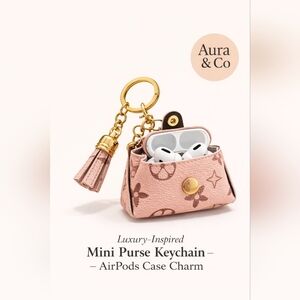 Blush Pink Mini Purse Keychain